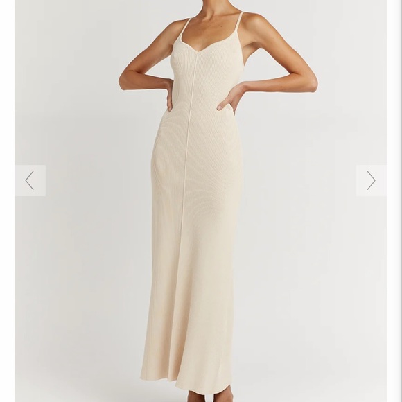 DISSH Dresses & Skirts - Dissh Koko Sweetheart Stone Knit Dress